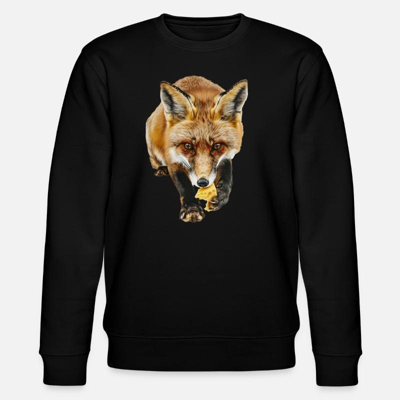 Fuchs - Stanley/Stella Unisex Bio-Sweatshirt CHANGER  - Schwarz