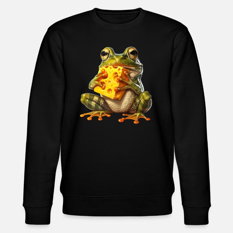 Frog - Stanley/Stella CHANGER Unisex Organic Sweatshirt - black