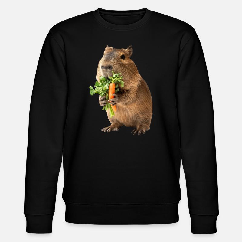 Wasserschwein - Stanley/Stella Unisex Bio-Sweatshirt CHANGER  - Schwarz