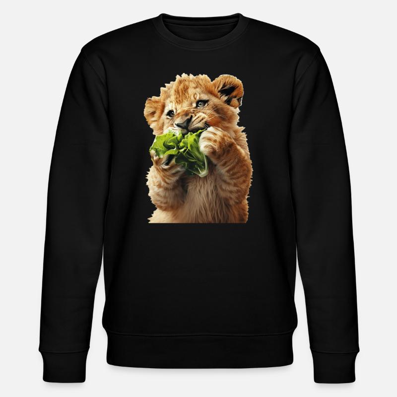 Löwe - Stanley/Stella Unisex Bio-Sweatshirt CHANGER - Schwarz