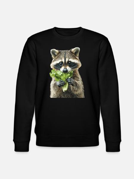Raccoon - Stanley/Stella CHANGER Unisex Organic Sweatshirt - black