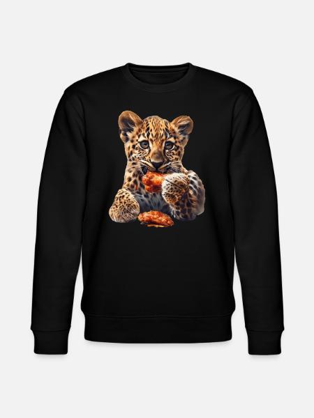Leopard - Stanley/Stella CHANGER Unisex Organic Sweatshirt - black