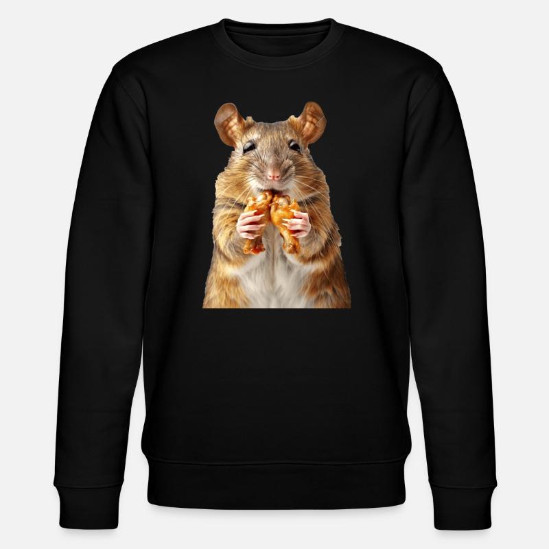 Ratte - Stanley/Stella Unisex Bio-Sweatshirt CHANGER  - Schwarz