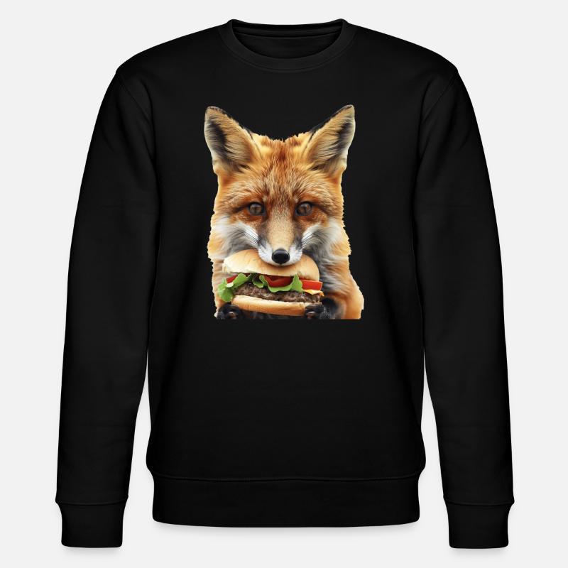 Fox - Stanley/Stella CHANGER Unisex Organic Sweatshirt - black