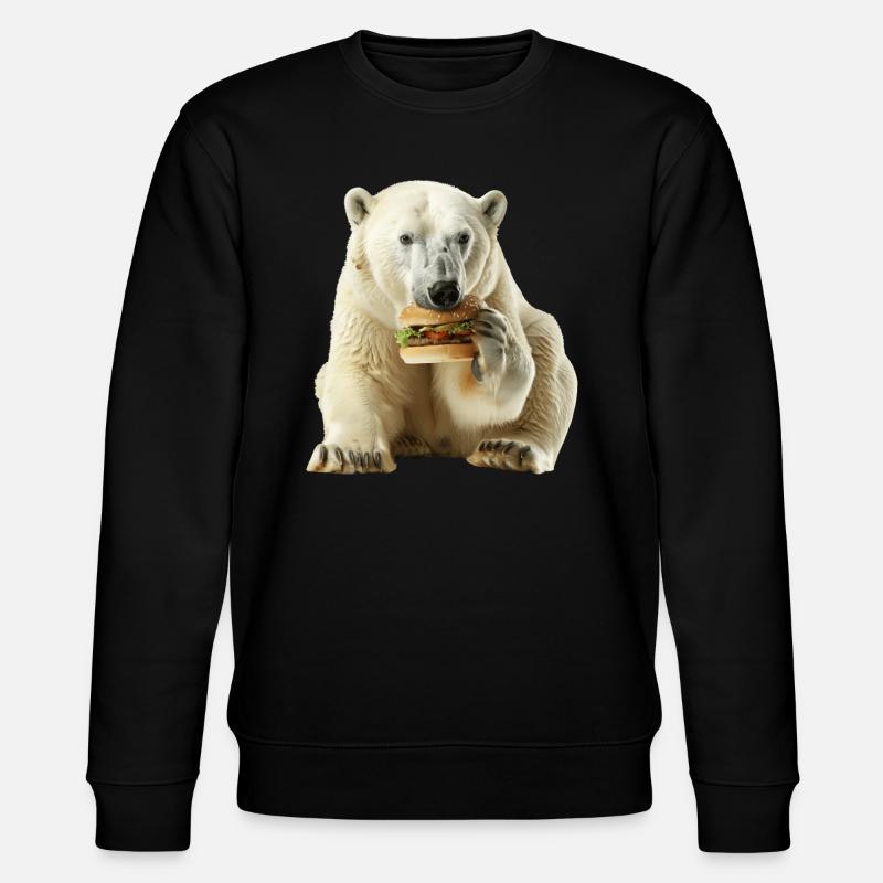 Polar bear - Stanley/Stella CHANGER Unisex Organic Sweatshirt - black