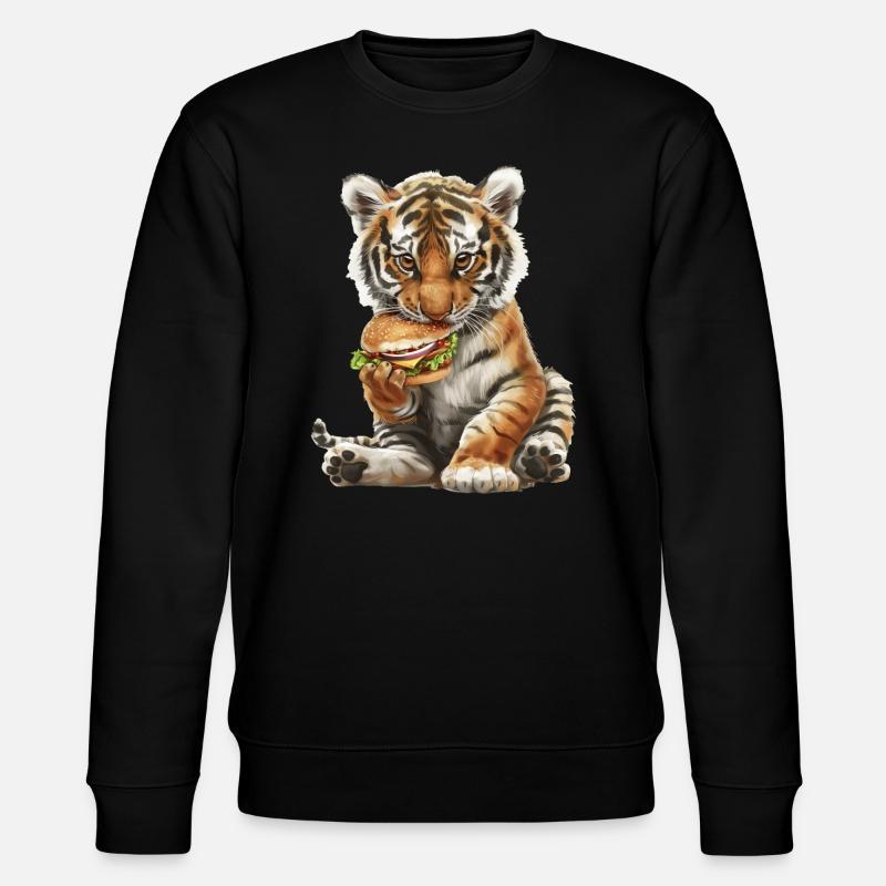 Tiger - Stanley/Stella Unisex Bio-Sweatshirt CHANGER  - Schwarz