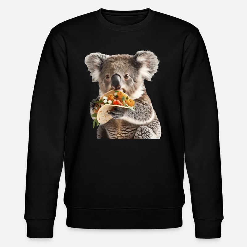 Koala - Stanley/Stella Unisex Bio-Sweatshirt CHANGER  - Schwarz