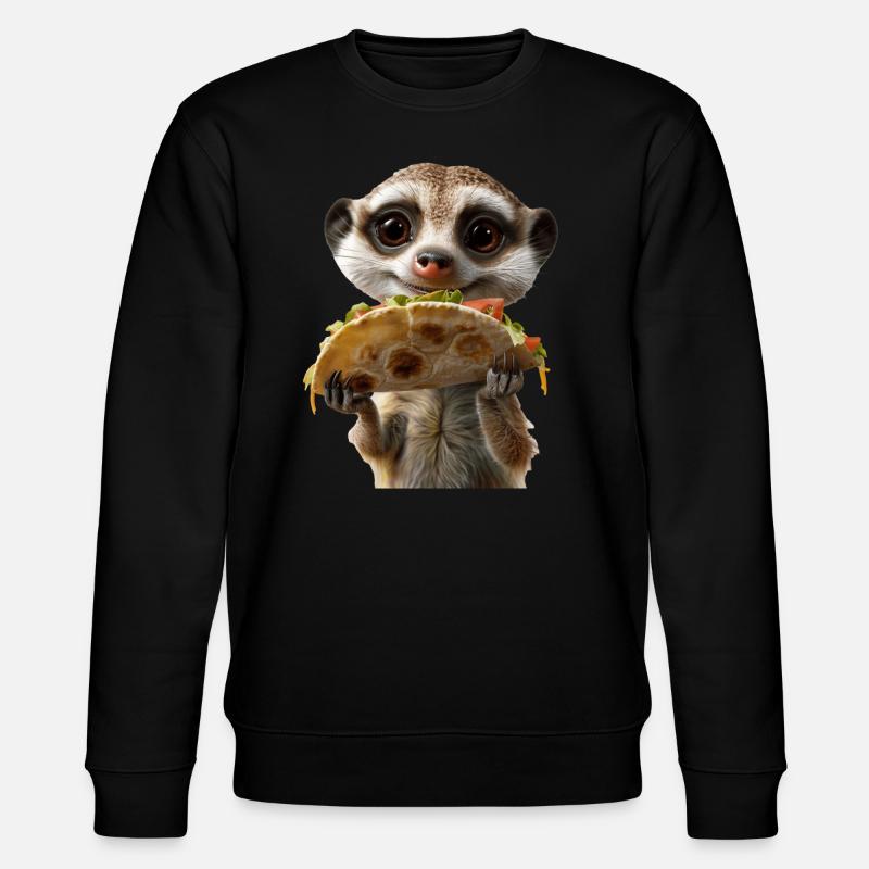 Erdmännchen - Stanley/Stella Unisex Bio-Sweatshirt CHANGER  - Schwarz