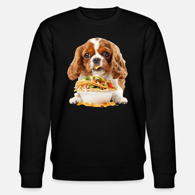 Cavalier King Spaniel - Stanley/Stella CHANGER Unisex Organic Sweatshirt - black