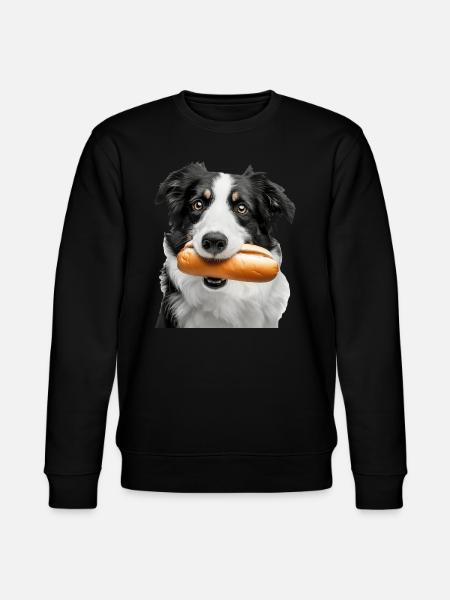 Border Collie - Stanley/Stella Unisex Bio-Sweatshirt CHANGER  - Schwarz