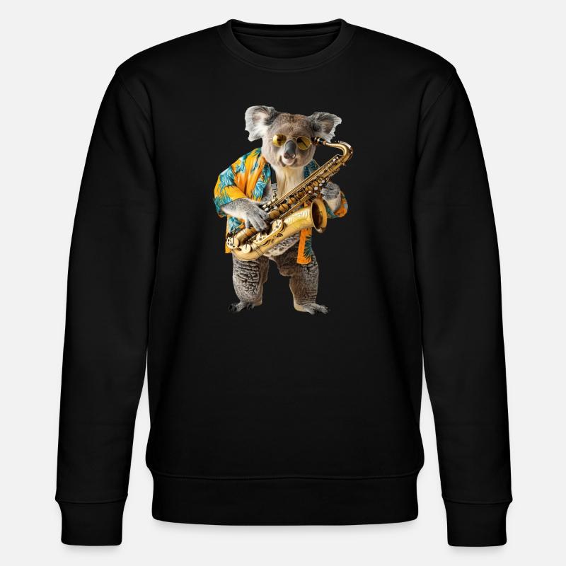 Koala Saxophone - Sweat bio CHANGER Stanley/Stella Unisexe - noir