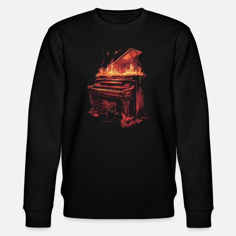 Piano - Sweat bio CHANGER Stanley/Stella Unisexe - noir