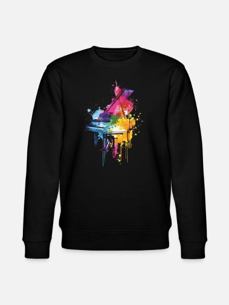 Piano - Stanley/Stella CHANGER Unisex Organic Sweatshirt - black