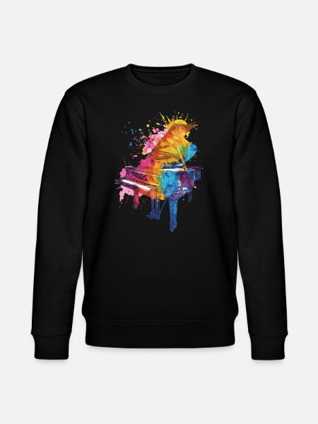 Piano - Stanley/Stella CHANGER Unisex Organic Sweatshirt - black