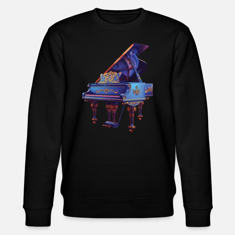 Klavier - Stanley/Stella Unisex Bio-Sweatshirt CHANGER  - Schwarz