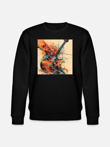 Gitarre - Stanley/Stella Unisex Bio-Sweatshirt CHANGER - Schwarz