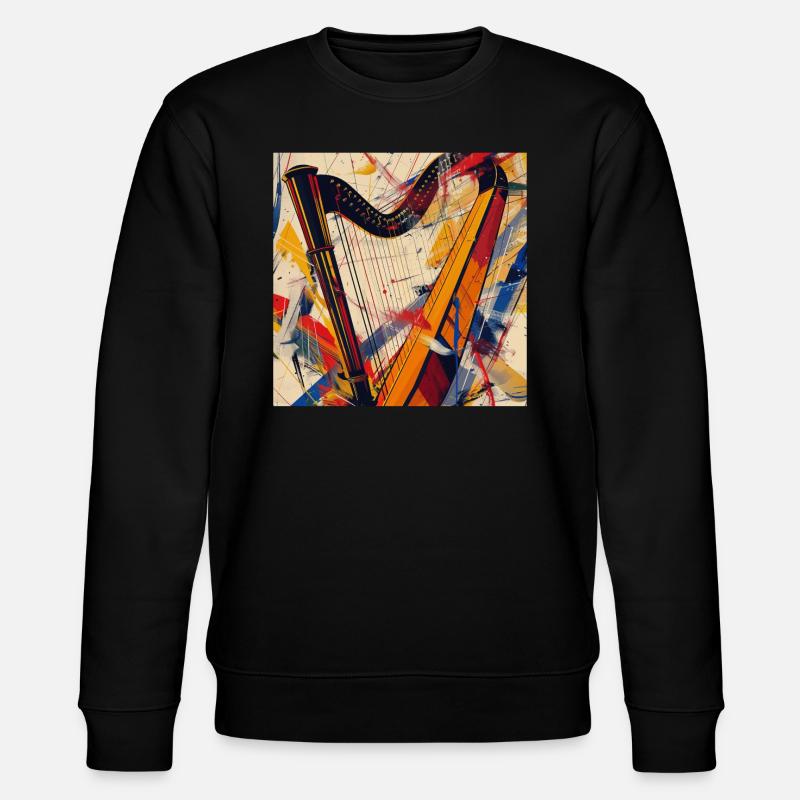 Harp - Stanley/Stella CHANGER Unisex Organic Sweatshirt - black