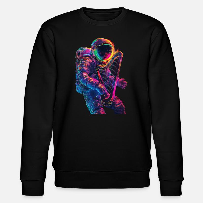Harpe astronaute - Sweat bio CHANGER Stanley/Stella Unisexe - noir