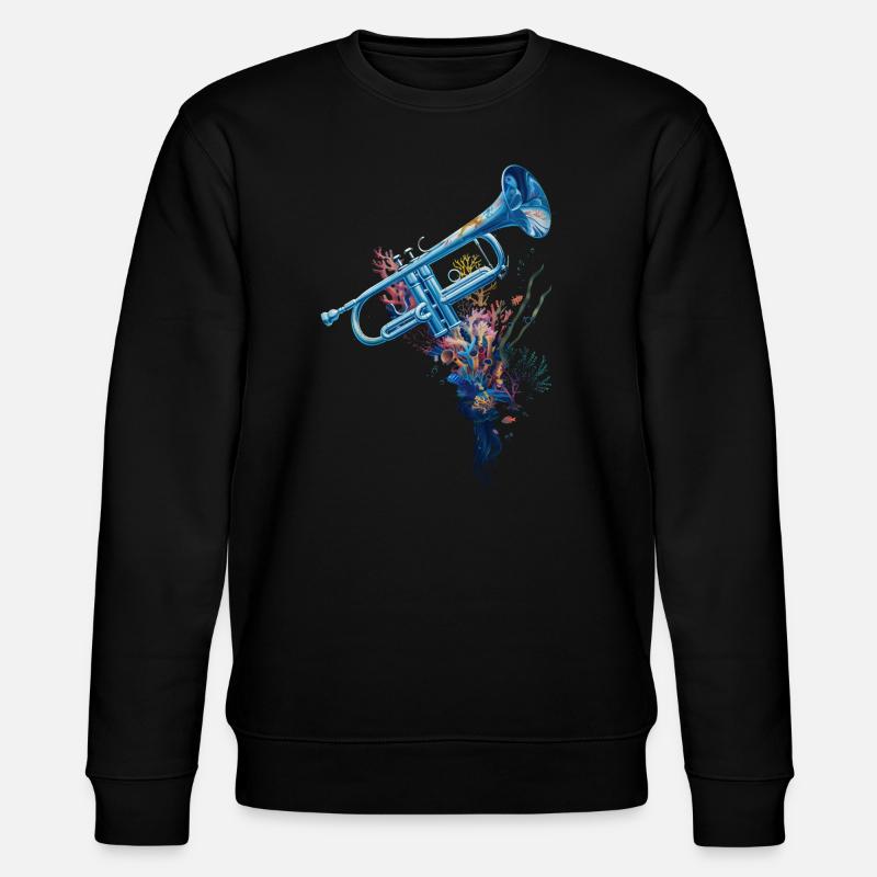 Trompette de poisson - Sweat bio CHANGER Stanley/Stella Unisexe - noir