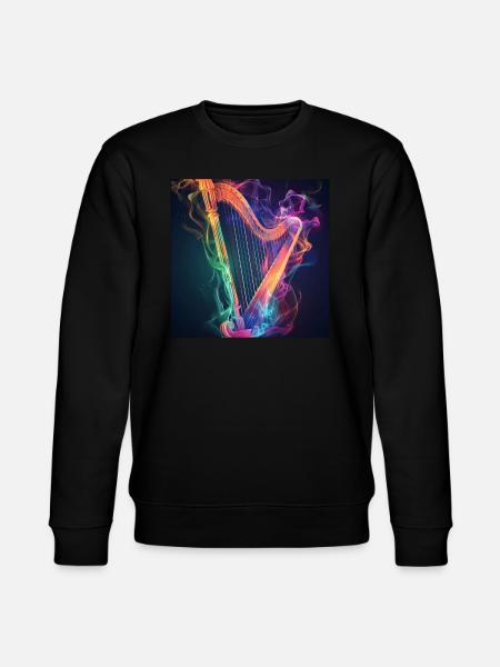 Harfe - Stanley/Stella Unisex Bio-Sweatshirt CHANGER  - Schwarz