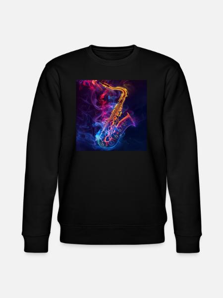 Saxophone - Stanley/Stella CHANGER Unisex Organic Sweatshirt - black