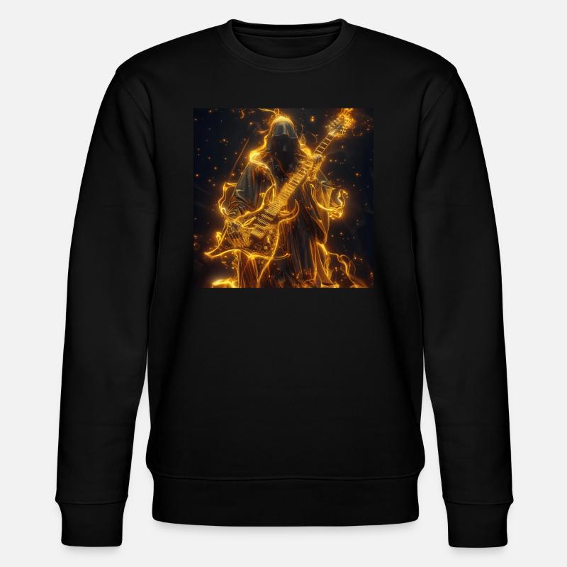 Gitarre - Stanley/Stella Unisex Bio-Sweatshirt CHANGER  - Schwarz