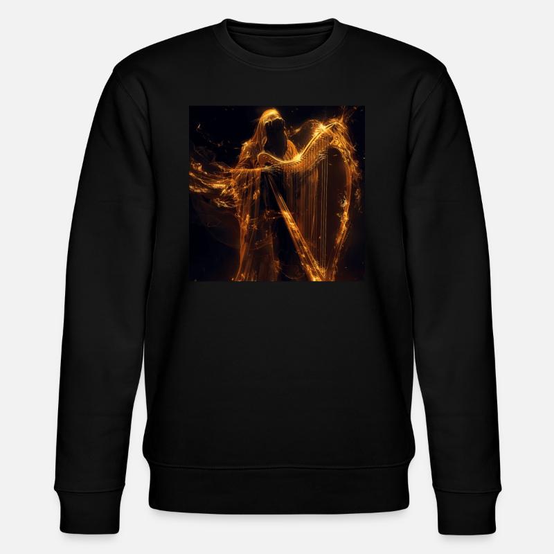 Harfe - Stanley/Stella Unisex Bio-Sweatshirt CHANGER  - Schwarz