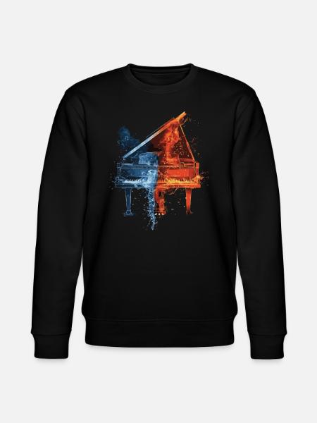 Klavier - Stanley/Stella Unisex Bio-Sweatshirt CHANGER  - Schwarz