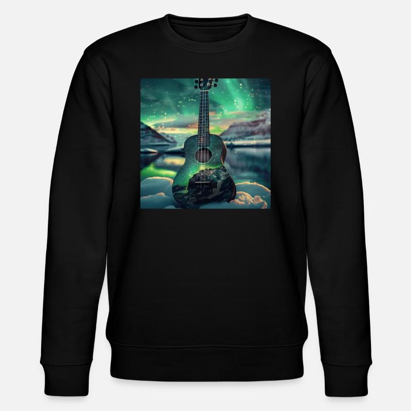 Ukulele - Stanley/Stella Unisex Bio-Sweatshirt CHANGER  - Schwarz