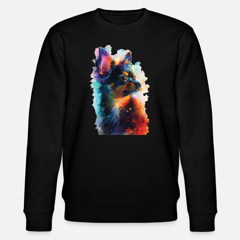 Chihuahua - Stanley/Stella Unisex Bio-Sweatshirt CHANGER  - Schwarz