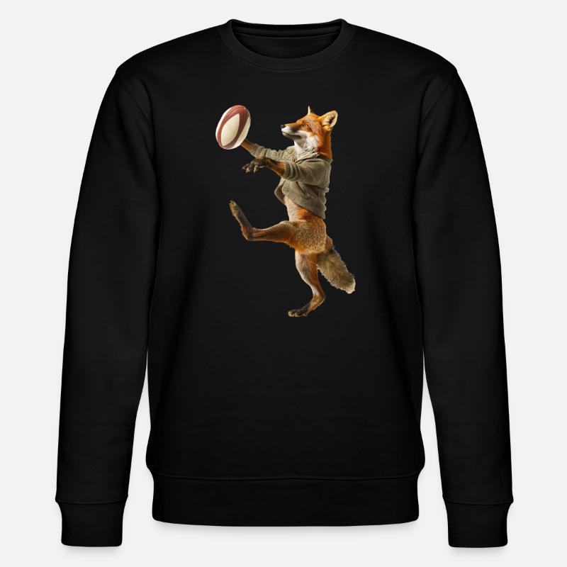 Fuchs - Stanley/Stella Unisex Bio-Sweatshirt CHANGER  - Schwarz