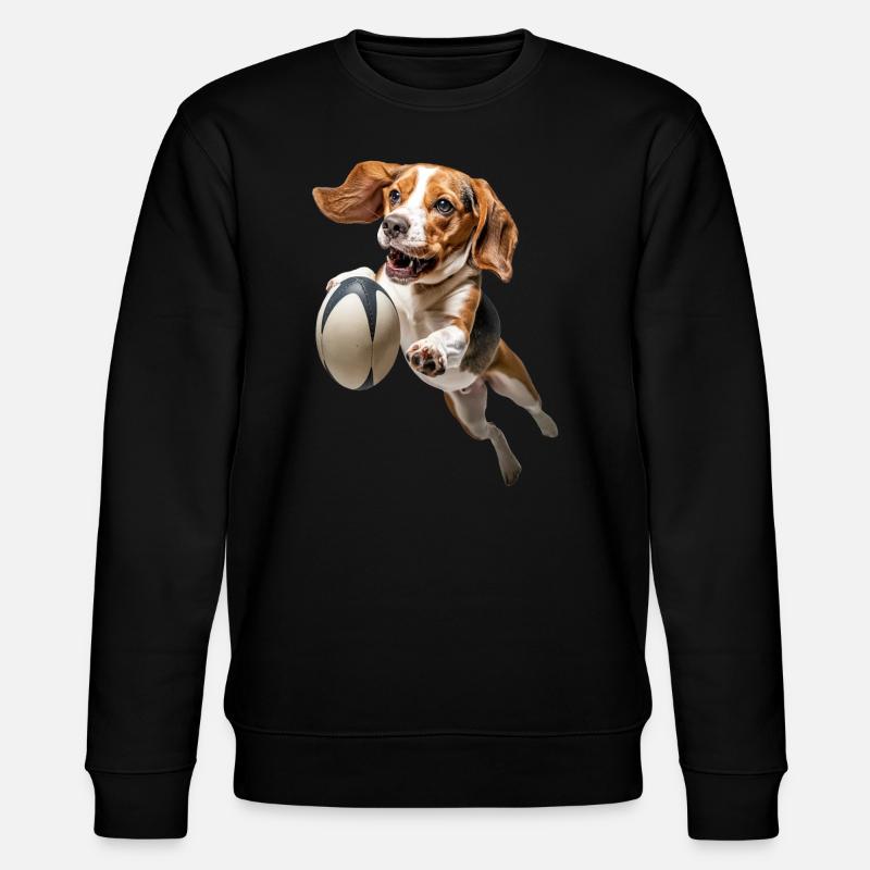 Beagle - Stanley/Stella Unisex Bio-Sweatshirt CHANGER  - Schwarz