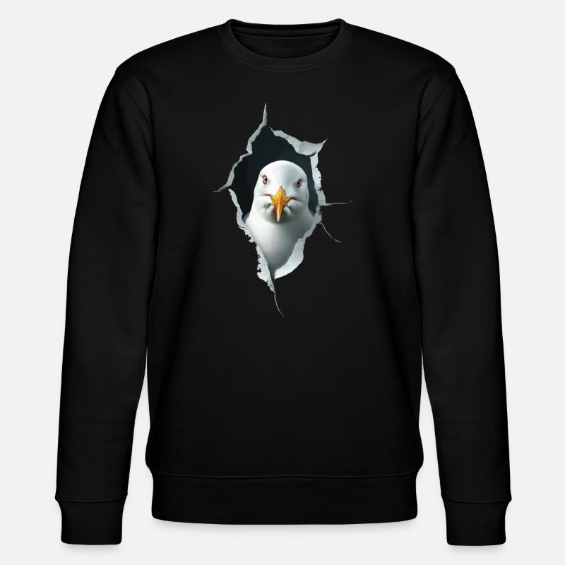 Möwe - Stanley/Stella Unisex Bio-Sweatshirt CHANGER  - Schwarz