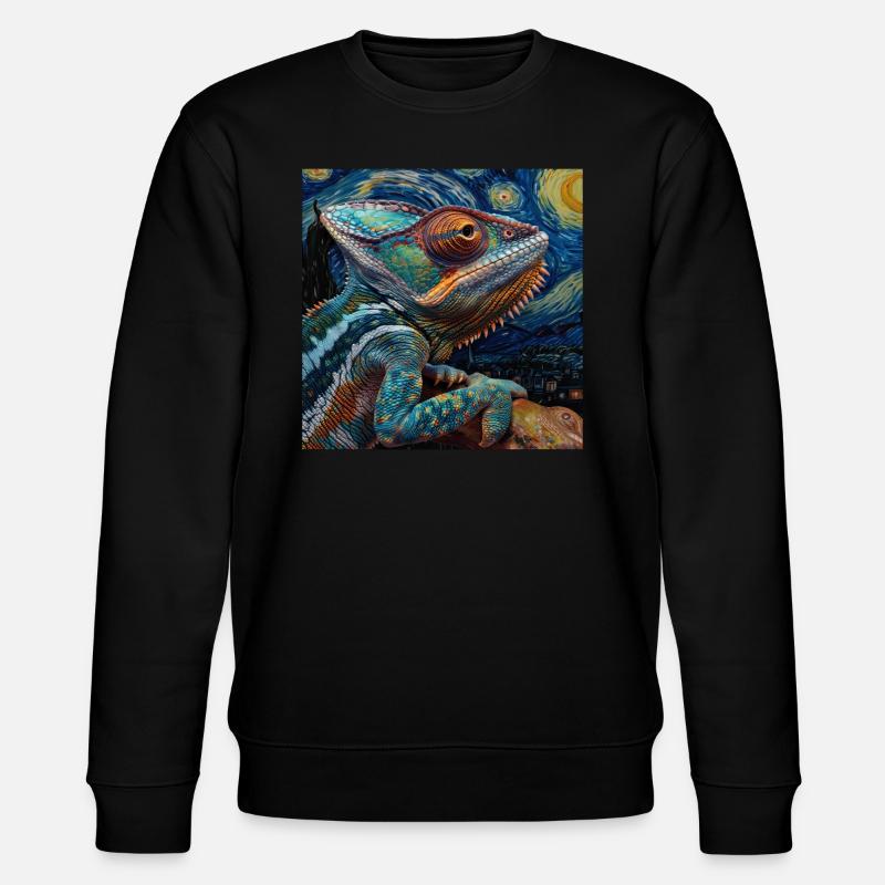 Chamäleon - Stanley/Stella Unisex Bio-Sweatshirt CHANGER  - Schwarz