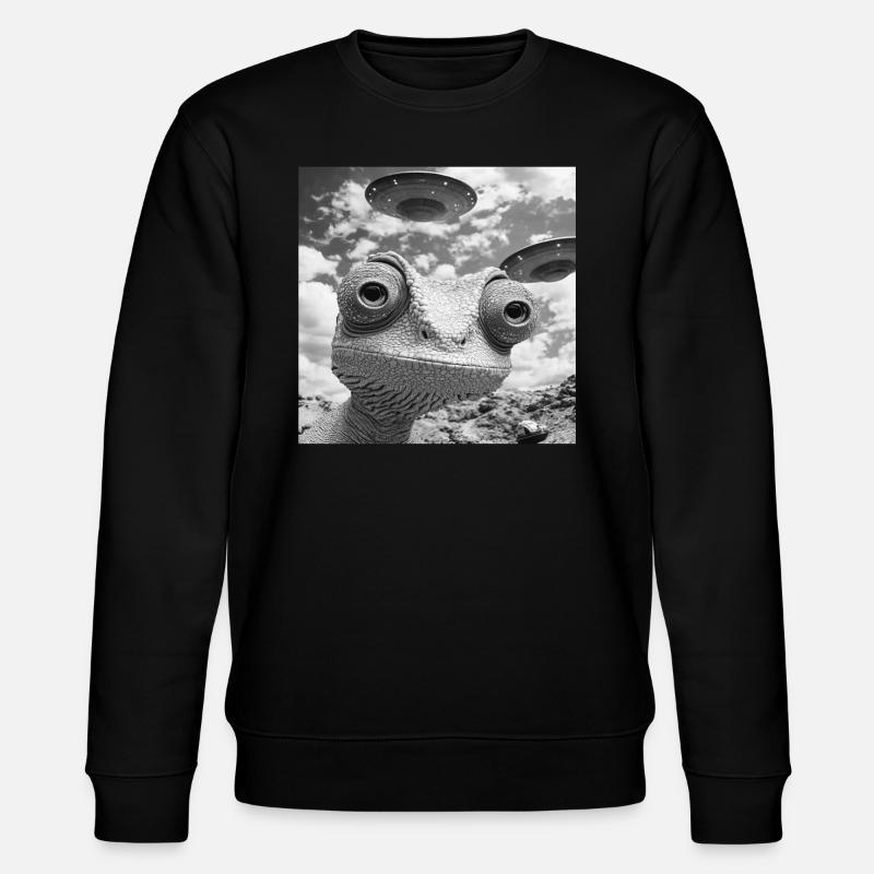 Chamäleon - Stanley/Stella Unisex Bio-Sweatshirt CHANGER  - Schwarz