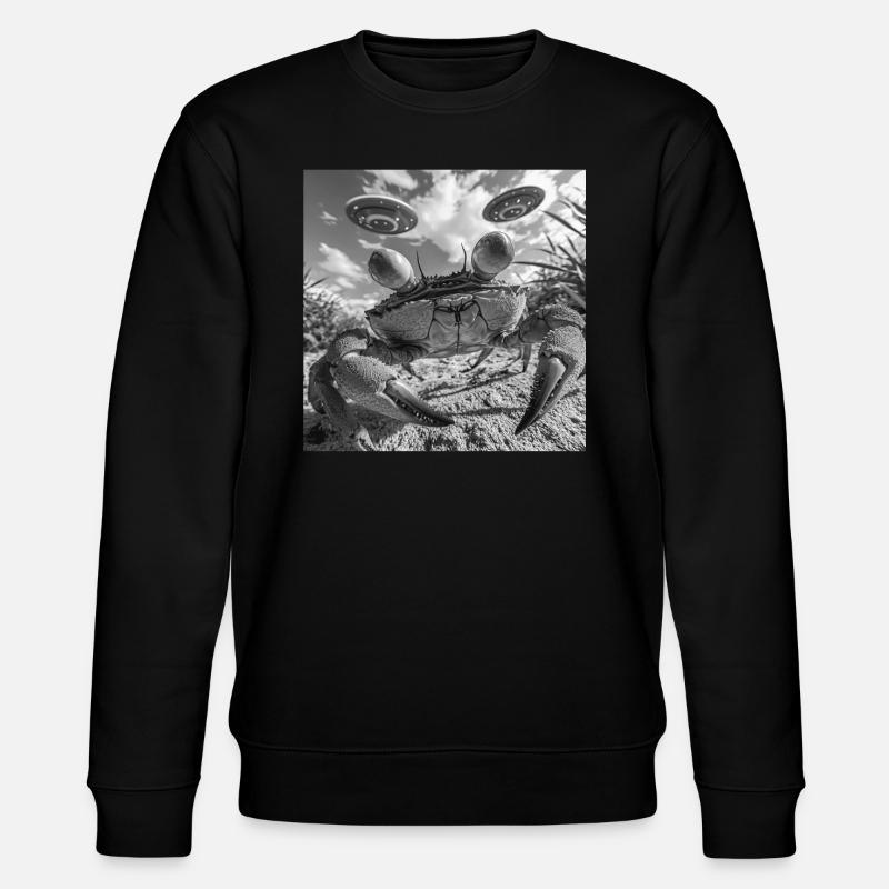 Krabbe - Stanley/Stella Unisex Bio-Sweatshirt CHANGER  - Schwarz