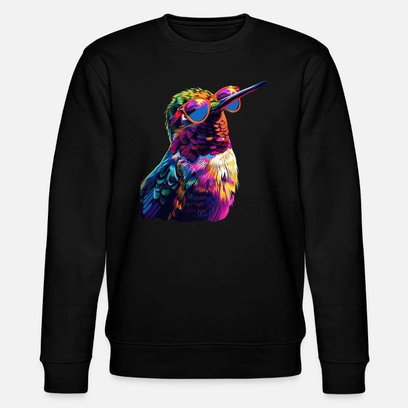 Kolibri - Stanley/Stella Unisex Bio-Sweatshirt CHANGER  - Schwarz