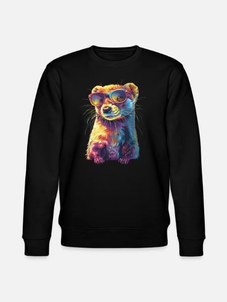 Wiesel - Stanley/Stella Unisex Bio-Sweatshirt CHANGER - Schwarz
