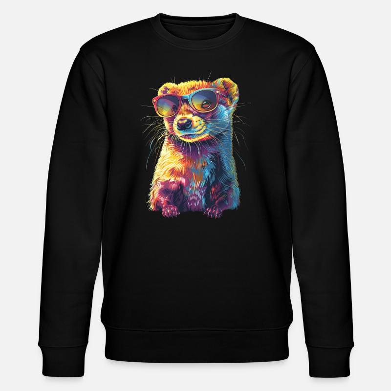Wiesel - Stanley/Stella Unisex Bio-Sweatshirt CHANGER  - Schwarz