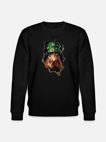St. Patrick Huhn - Stanley/Stella Unisex Bio-Sweatshirt CHANGER - Schwarz
