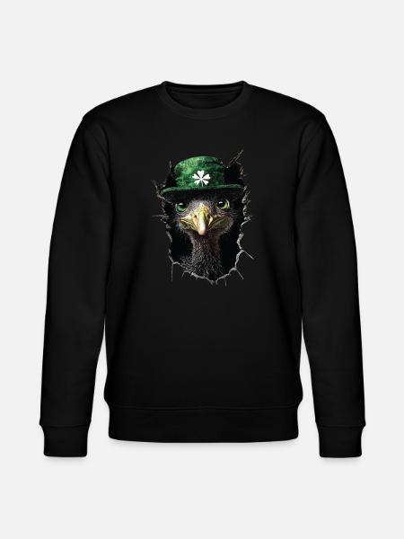 St. Patrick's Emu - Stanley/Stella Unisex Bio-Sweatshirt CHANGER - Schwarz