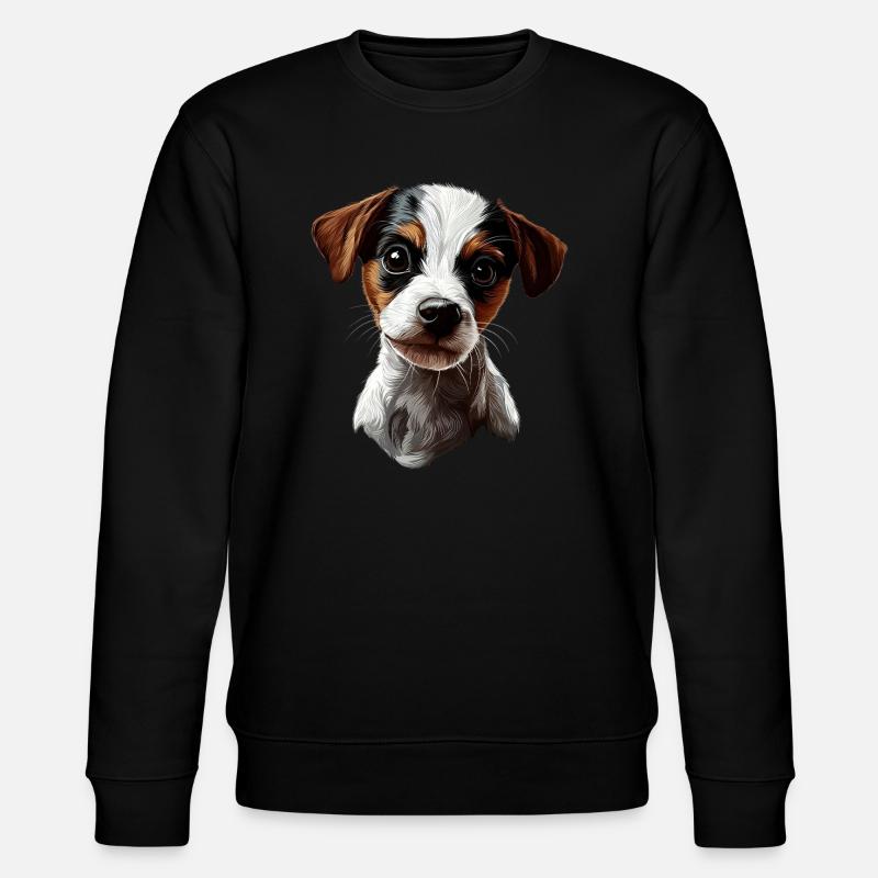 Jack Russell Terrier - Stanley/Stella Unisex Bio-Sweatshirt CHANGER  - Schwarz