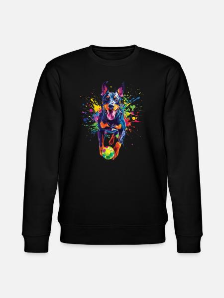 Dobermann - Stanley/Stella Unisex Bio-Sweatshirt CHANGER  - Schwarz