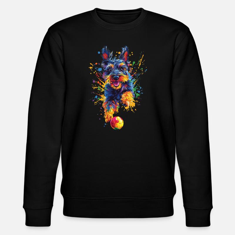 Scottish Terrier - Stanley/Stella Unisex Bio-Sweatshirt CHANGER  - Schwarz