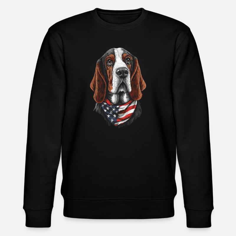 Basset - Stanley/Stella Unisex Bio-Sweatshirt CHANGER  - Schwarz
