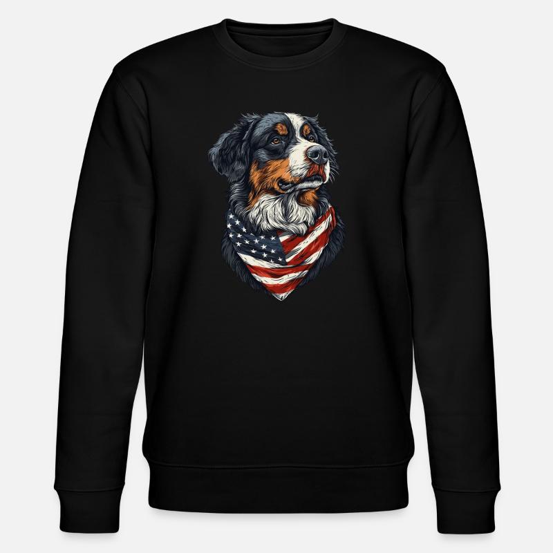 Berner Sennenhund - Stanley/Stella Unisex Bio-Sweatshirt CHANGER  - Schwarz