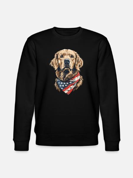 Golden Retriever - Stanley/Stella Unisex Bio-Sweatshirt CHANGER - Schwarz