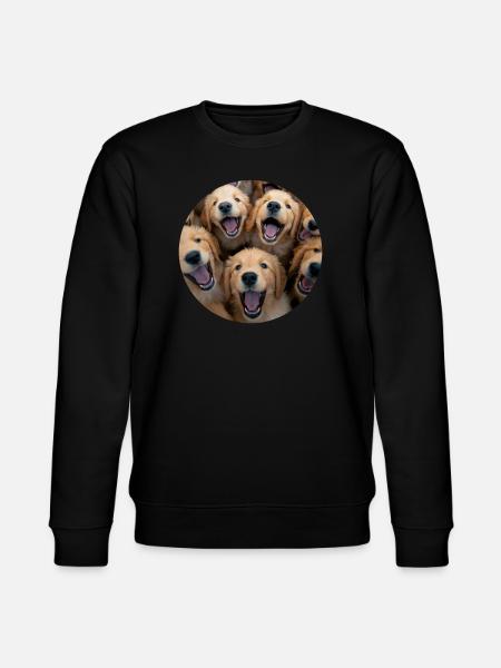 Golden Retriever - Stanley/Stella Unisex Bio-Sweatshirt CHANGER  - Schwarz