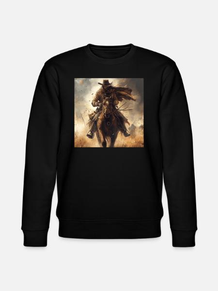 Cowboy - Stanley/Stella Unisex Bio-Sweatshirt CHANGER  - Schwarz