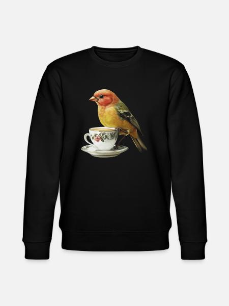 Finch Bird Kaffee - Stanley/Stella Unisex Bio-Sweatshirt CHANGER  - Schwarz